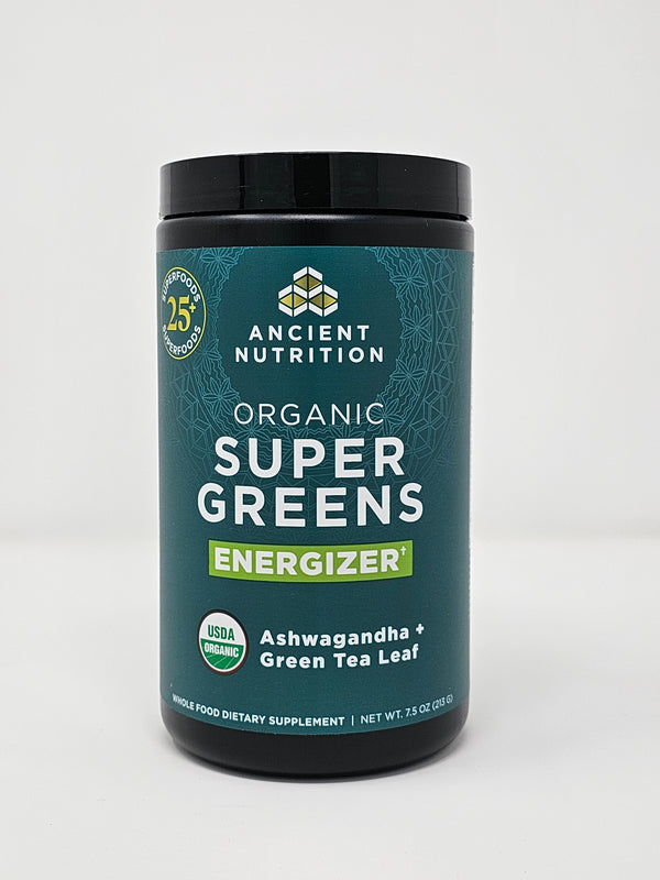 Ancient Nutrition Organic Super Greens 7.5oz Energizer Get 15% off at checkout!