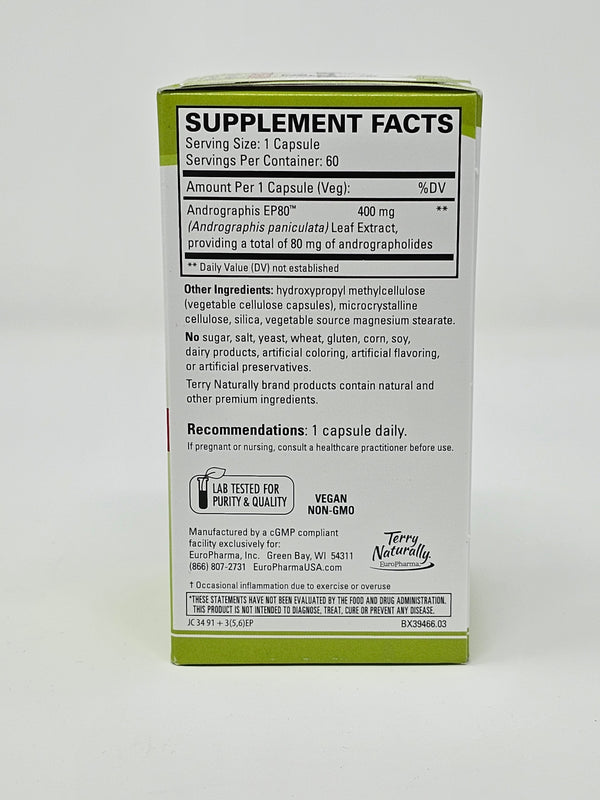 Terry Naturally Extra Strength Andrographis EP80