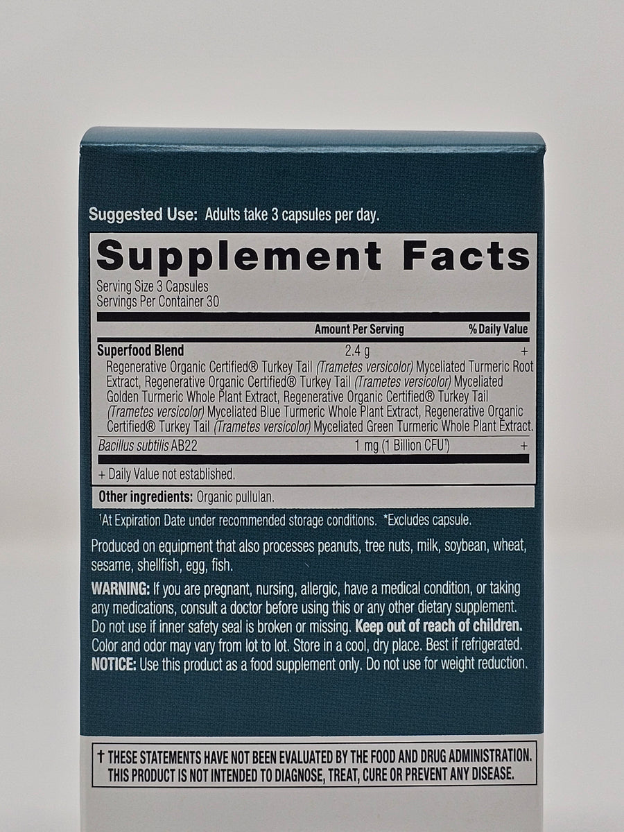 Ancient Nutrition Regenerative Organic Certified Turmeric 90 capsules