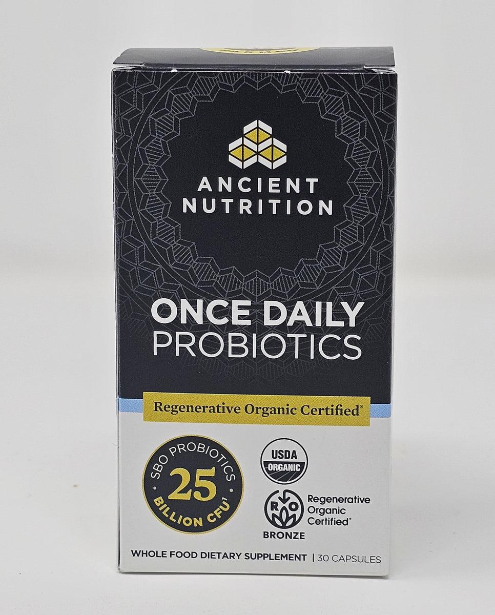 Ancient Nutrition Regenerative Organic Certified Once Daily Probiotics Cost Plus Nutrition