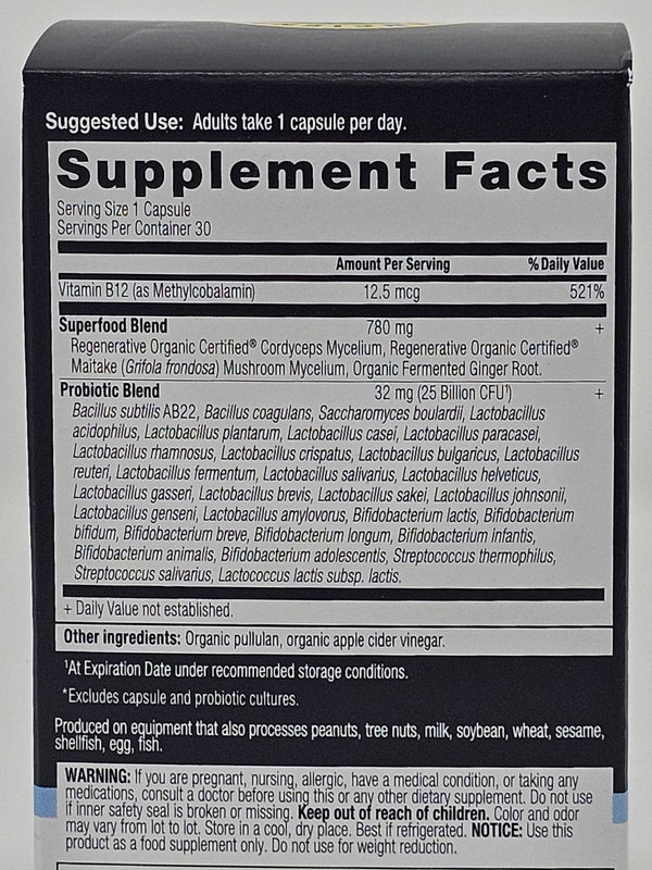 Ancient Nutrition Regenerative Organic Certified Once Daily Probiotics