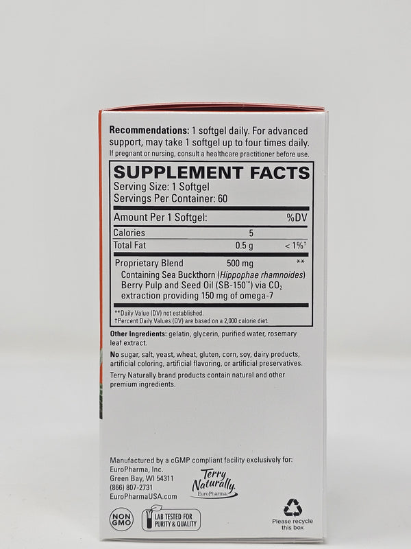 Terry Naturally Omega 7 10% OFF AT CHECKOUT