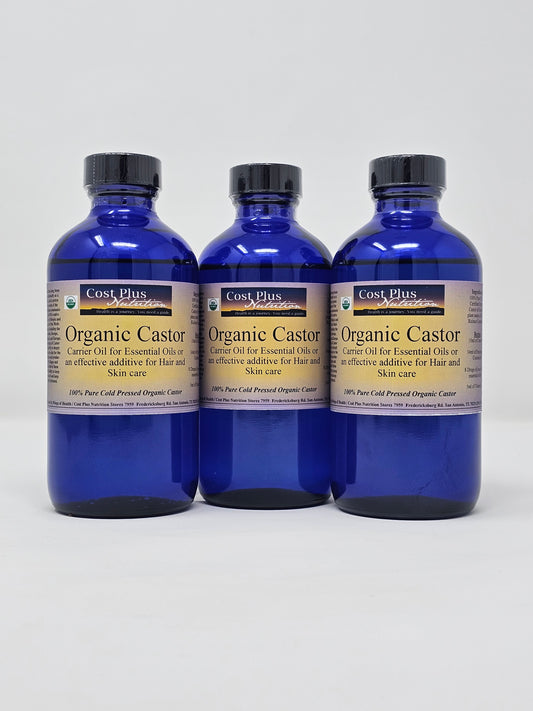 USDA Certified Organic Cold Pressed Jamaican Black Castor Oil 8oz