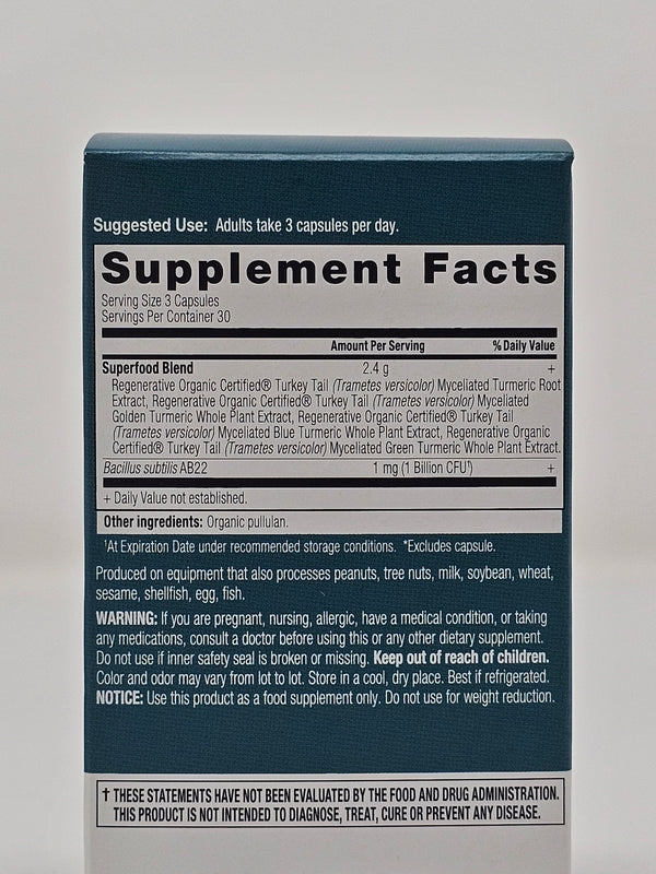 Ancient Nutrition Regenerative Organic Certified Turmeric 90 capsules