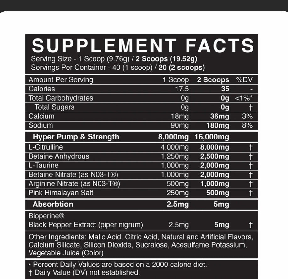 Pump (Non-Stim Pre-Workout)