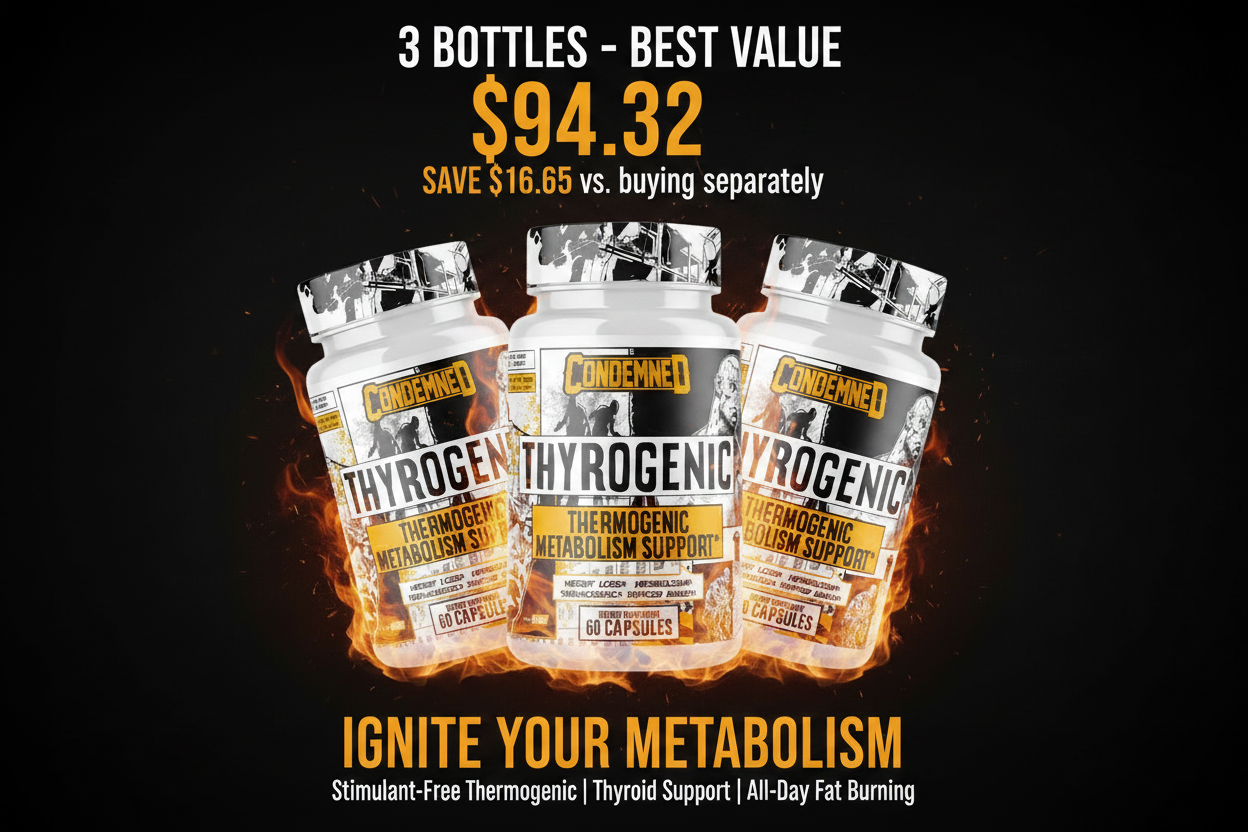Condemned Labz Thyrogenic 3-Bottle Promo