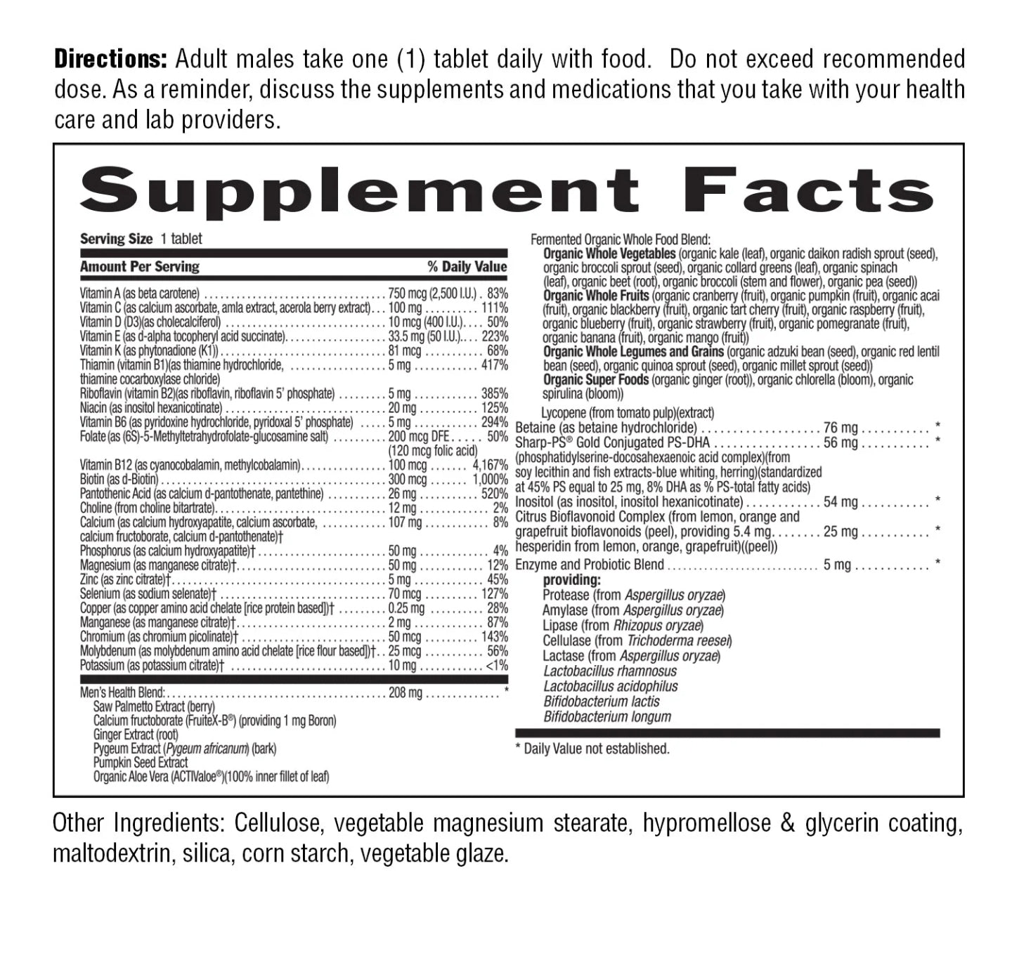 Core 1 Daily for Men 50+ Multivitamin