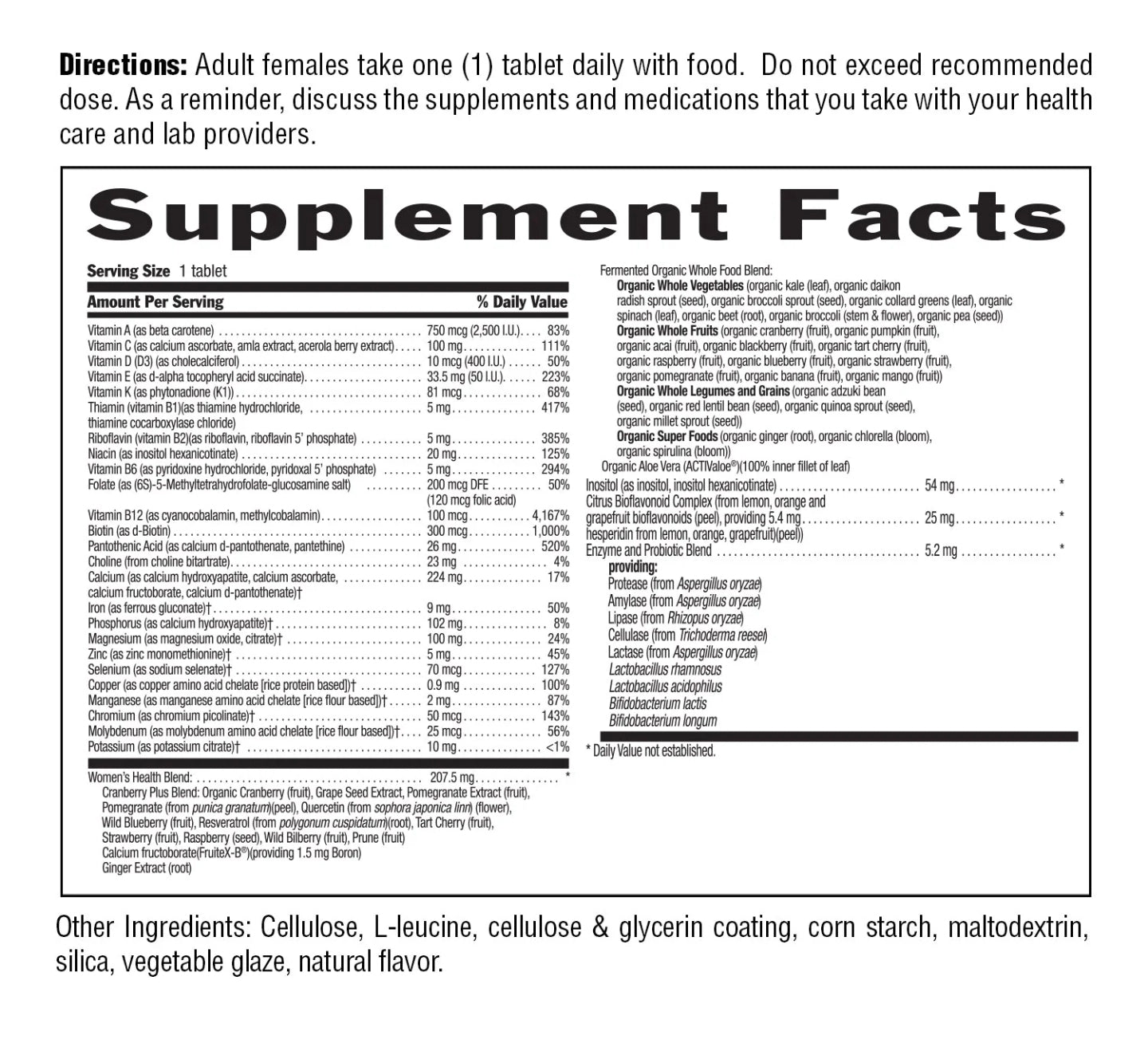 Core 1 Daily for Women Multivitamin