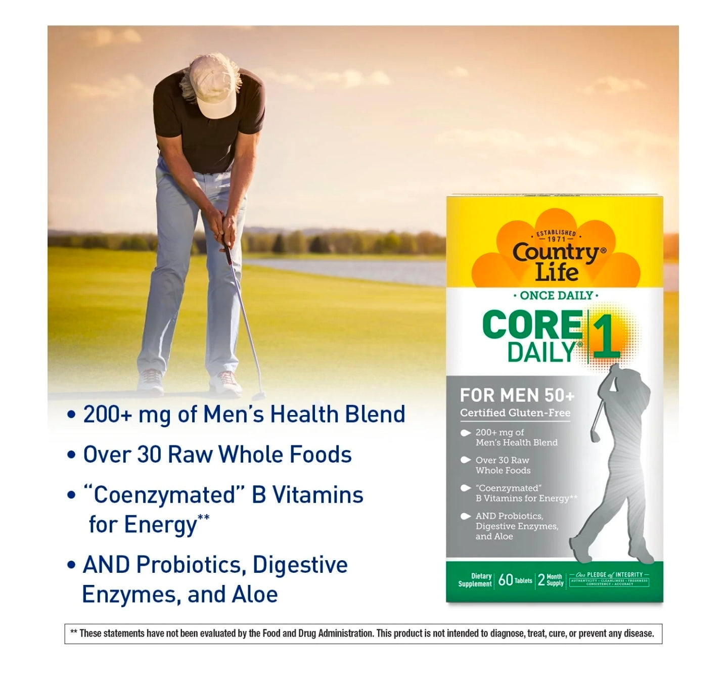 Core 1 Daily for Men 50+ Multivitamin