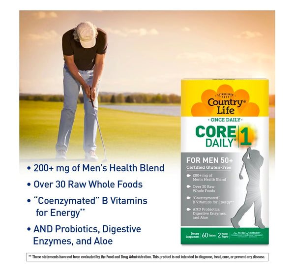 Core 1 Daily for Men 50+ Multivitamin
