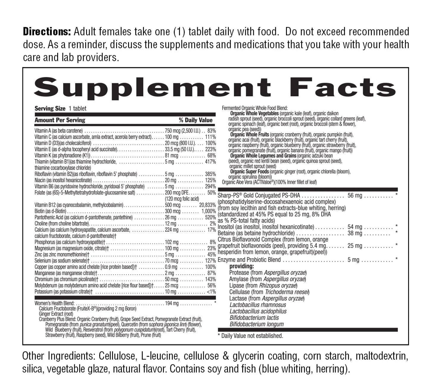 Core 1 Daily for Women 50+ Multivitamin